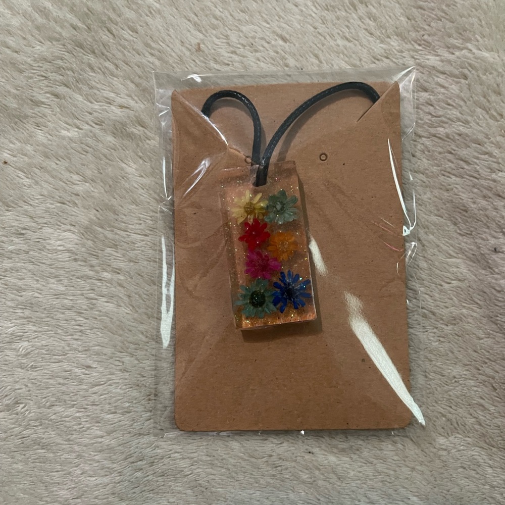Real Dried flowers handcrafted necklace